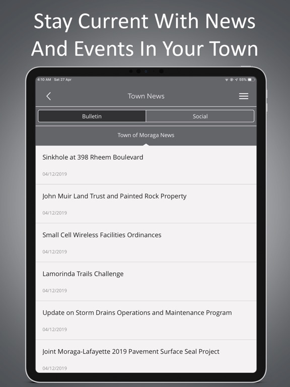 Mobile Moraga iPad screenshot 4 - Productivity app