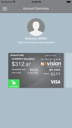 Nuvision Card Management screenshot 2