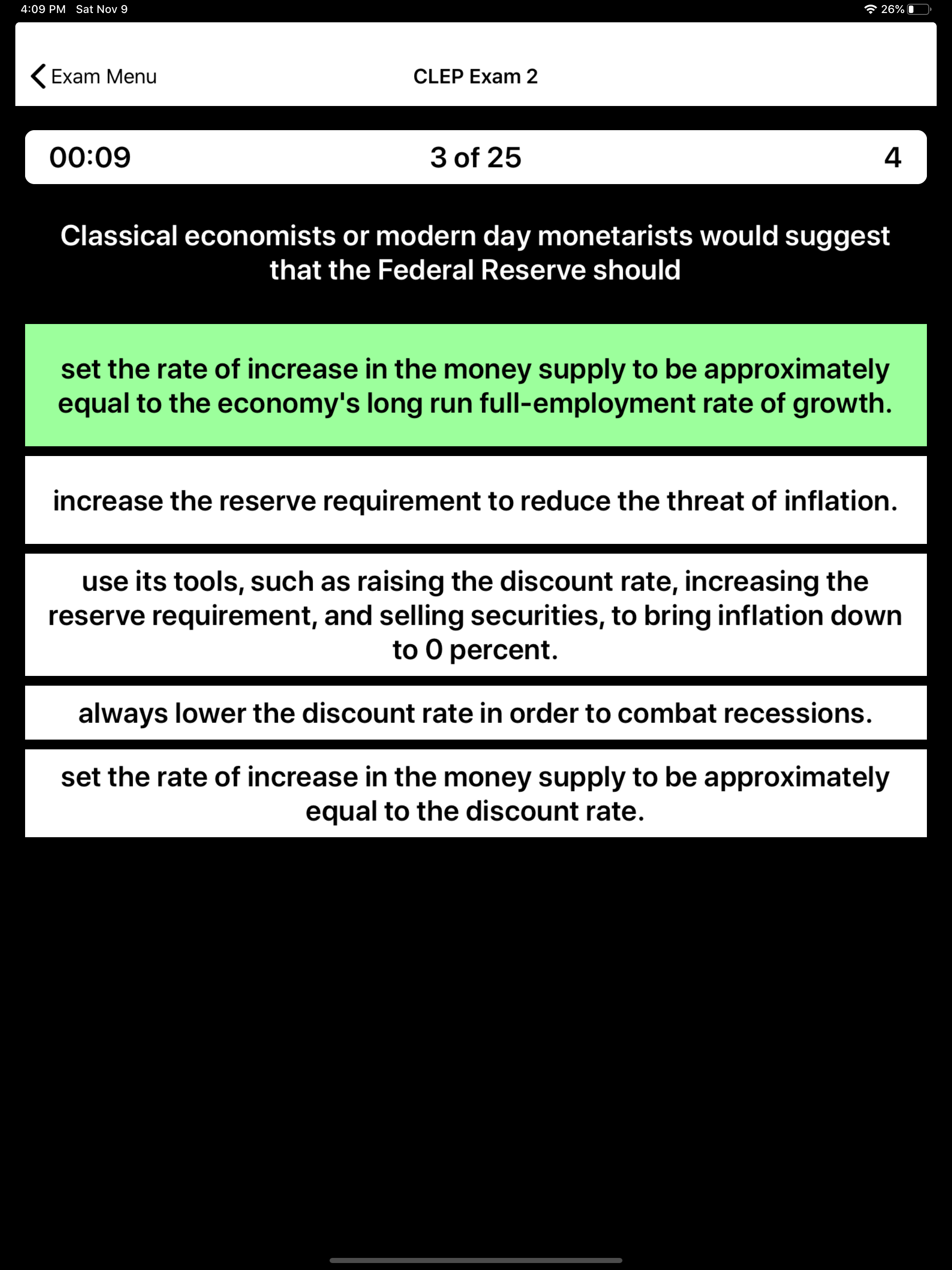 CLEP Macroeconomics Prep screenshot 13