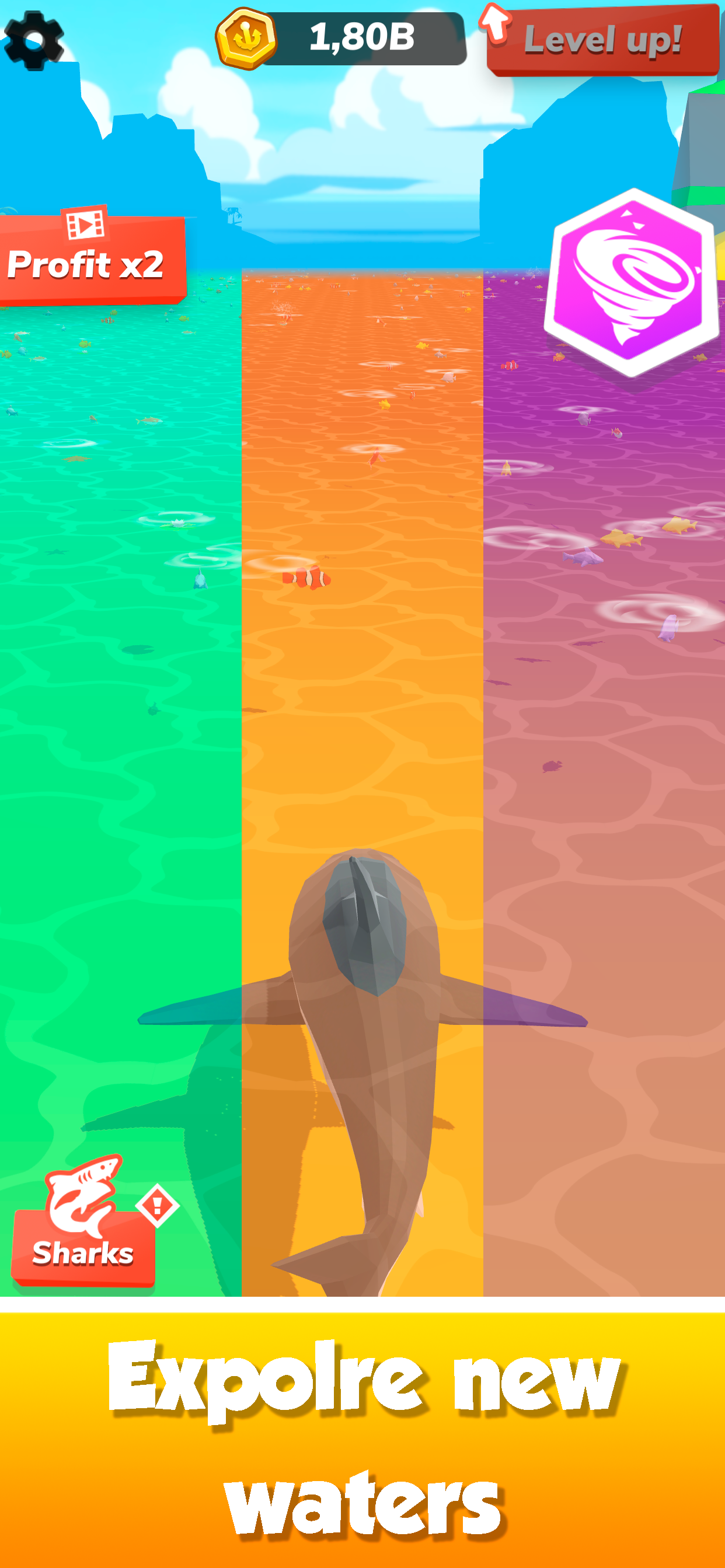 Idle Shark World - Tycoon Game screenshot 5