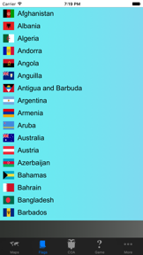 Country Flags, Maps, Capitals screenshot