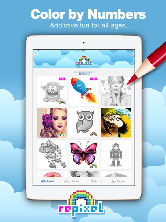 Screenshot #4 pour Color By Number • Pixel Art