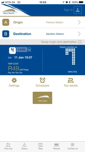 Gautrain screenshot 1
