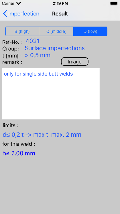 calcISO10042 Screenshot 3 of 4