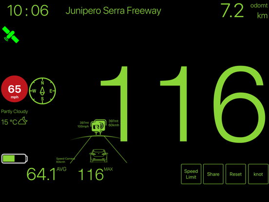Speedometer ٞ iPad screenshot 7 - Utilities app