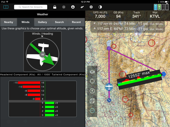 FlyQ+ EFB iPad screenshot 7 - Navigation app