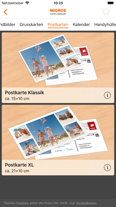 Migros Photo Service Screenshot