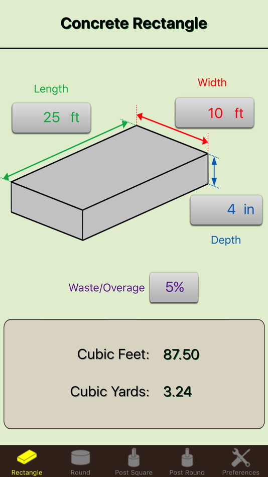 #1. Concrete Calculator Elite (iOS) Podle: Cyberprodigy LLC