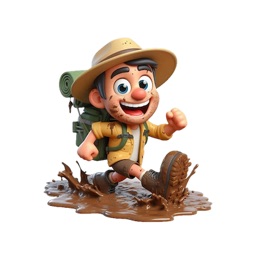 Muddy Hiker Stickers