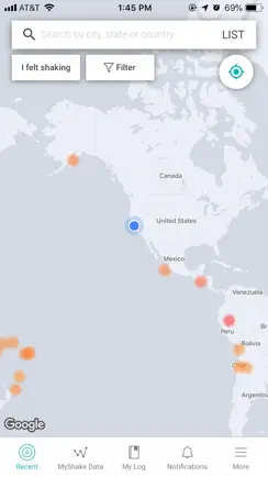 MyShake Earthquake Alerts iPhone image 1