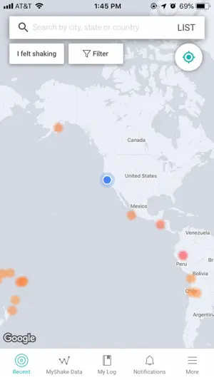 MyShake Earthquake Alerts screenshot 1