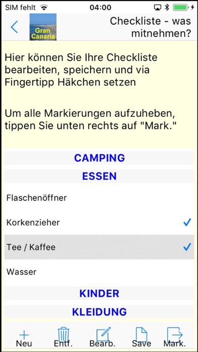 Gran Canaria Urlaubs App Screenshot
