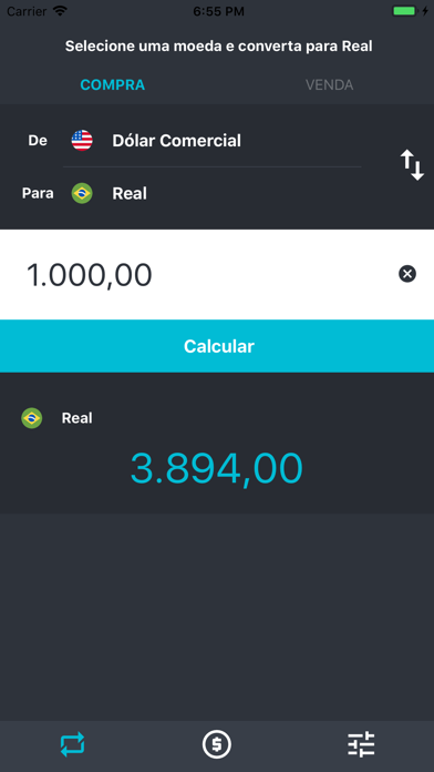 Cotação Hoje (Dólar e Euro) Screenshot