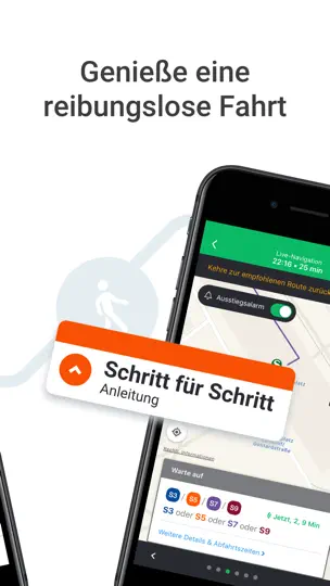 Screenshot von Moovit: Bus, Bahn & ÖPNV Info auf dem iPhone 7