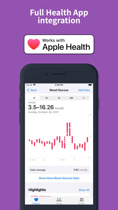 Diabetes App - Diabeto Log Screenshot