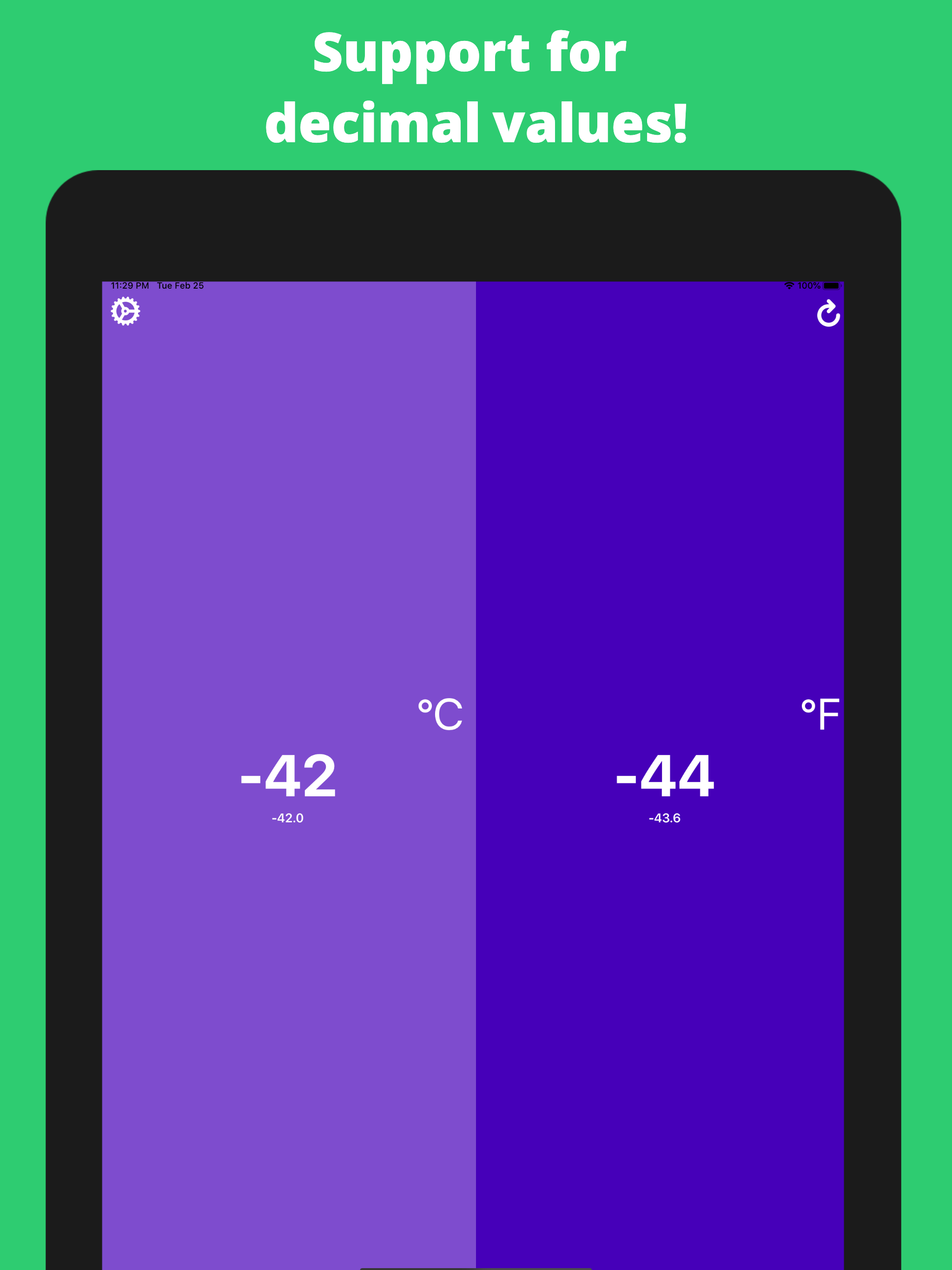 Mercury: Temperature Converter