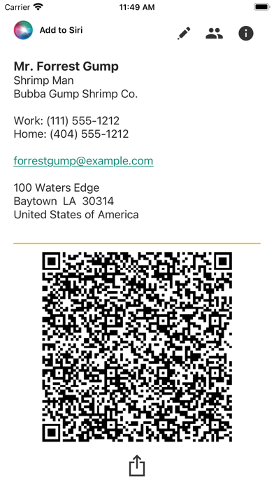 Screenshot #1 pour Biz-Card App