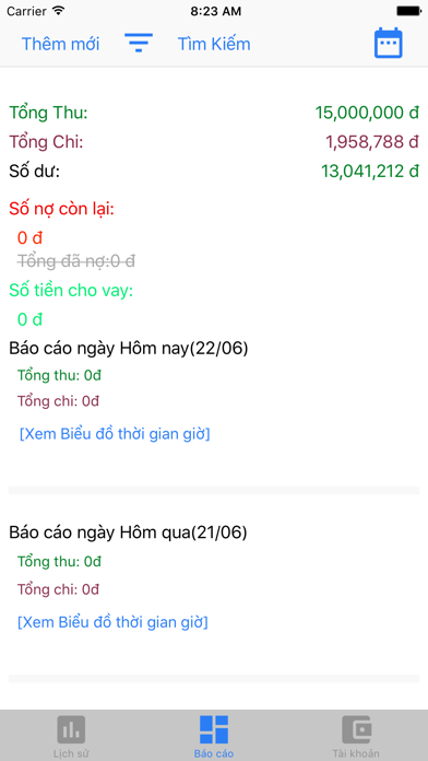 Screenshot #1 pour Quản lý chi tiêu cá nhân