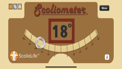Scoliometer Screenshot