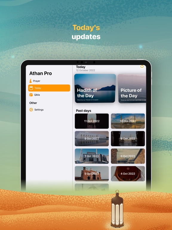 Gebedstijden - Athan Pro iPad app afbeelding 4