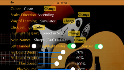 Guitar Scales & Chords Pro Screenshot
