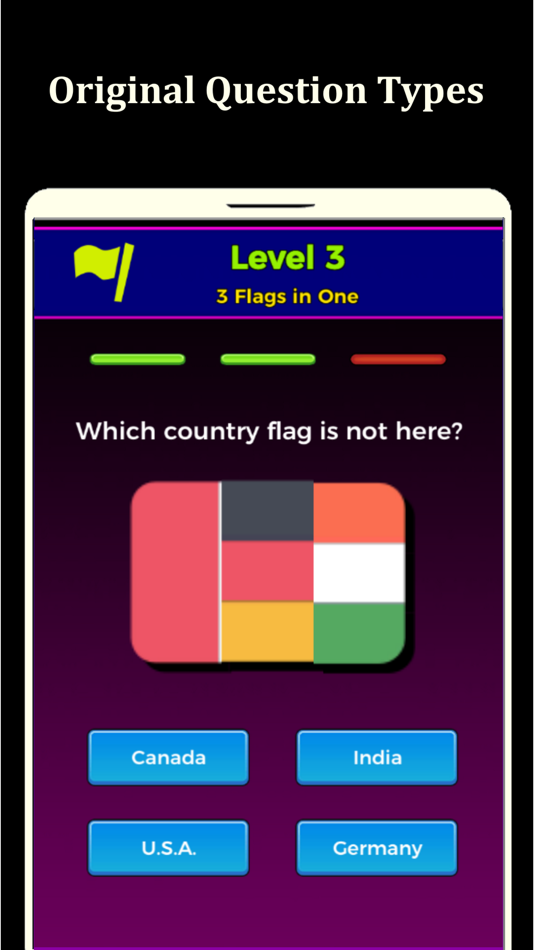 #1. Flag Quiz - Trivia Game (iOS) Podle: Sumeyye Gumus Uzun
