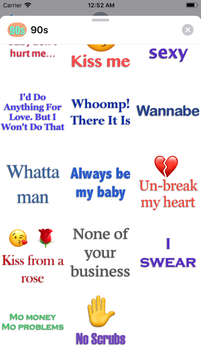 90s Stickers iPhone screenshot 7 - Stickers app