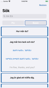 Tigrinya Svenska screenshot