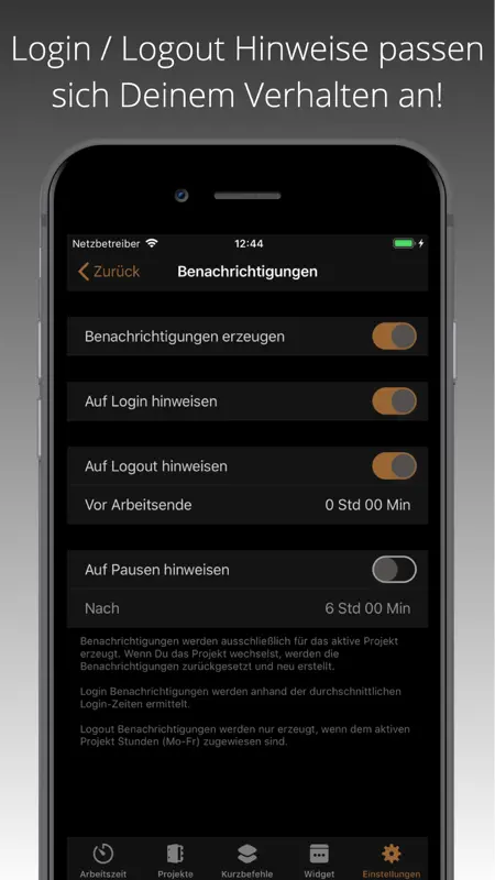 iboChron Arbeitszeiterfassung screenshot 5 of 9