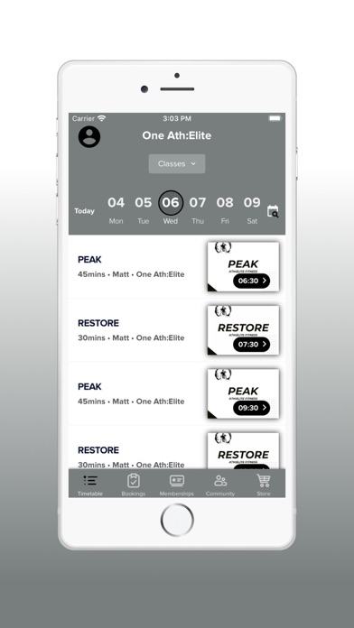 ONE ATHLETE FITNESS Screenshot