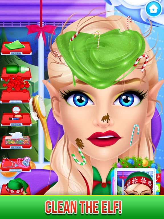 Santa Claus Hair Play Doctor iPad screenshot 8 - Games app