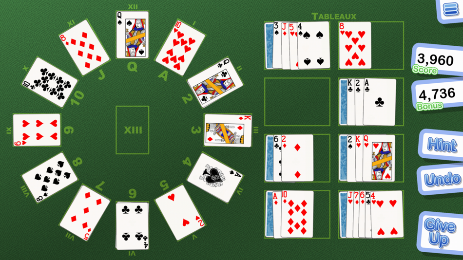 #1. Grandfather Clock Solitaire (iOS) 由: Crystal Squid