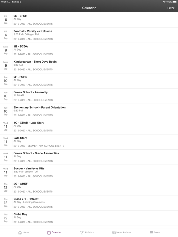 Vancouver College iPad screenshot 2 - Education app