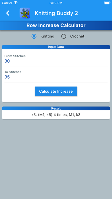 Knitting Buddy 2 iPhone screenshot 6 - Utilities app