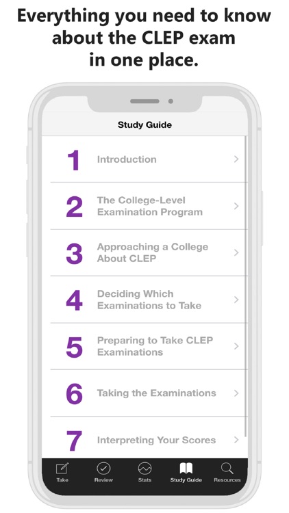 Official CLEP Exam Guide App