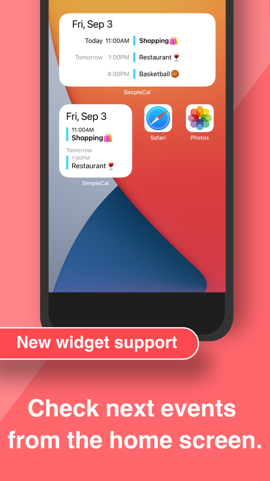 #6. Simple Calendar - SimpleCal (iOS) 由: Yohei Fujikawa