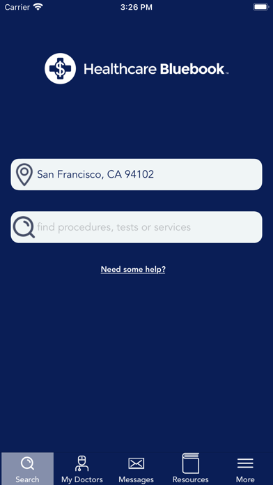 Healthcare Bluebook Screenshot