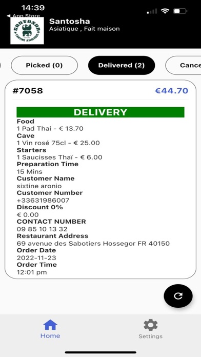 Screenshot #3 pour Foodaqui Manager