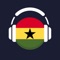 Radio Ghana offers access to over 200 radio stations, providing a comprehensive catalog that includes music, news, sports, and talk shows