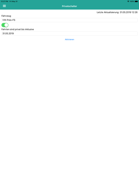 Telematic360 iPad screenshot