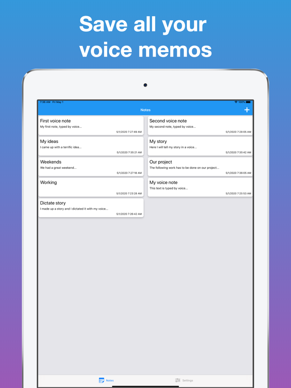 Screenshot #5 pour Speech to Text. Voice Notes