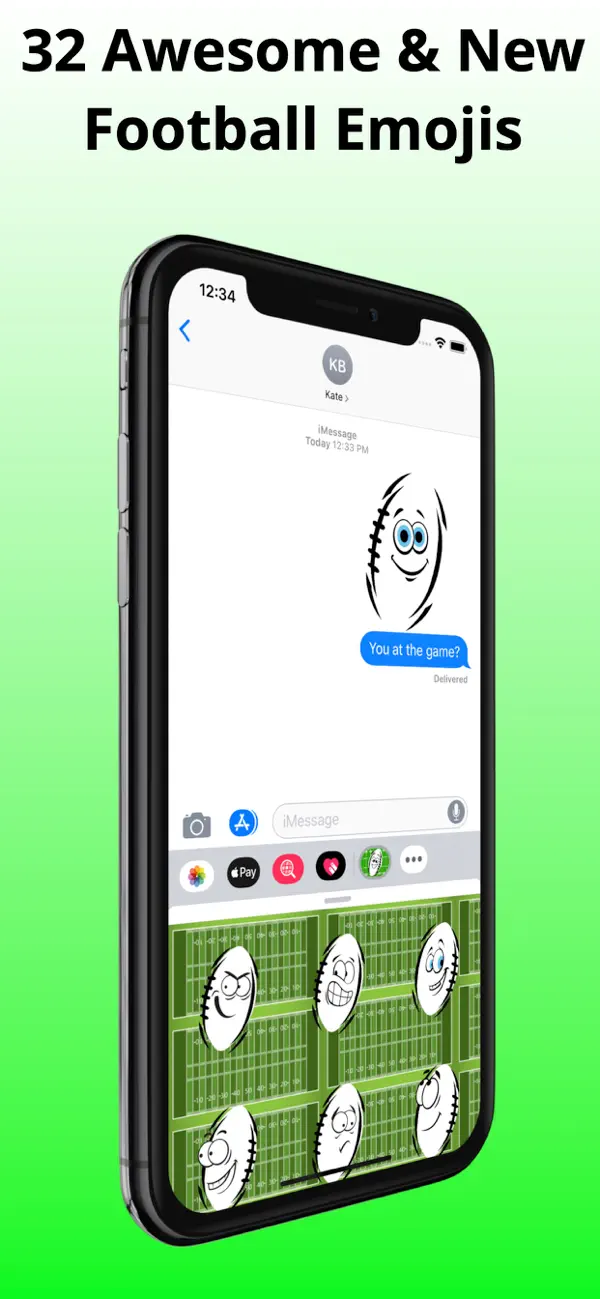 Screenshot #2 pour Football Emojis - Touchdown
