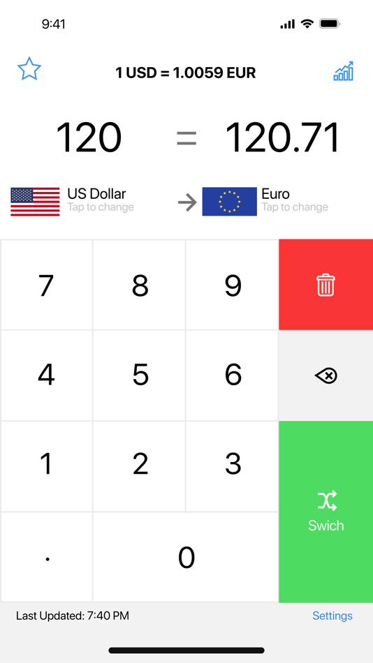 Currency Converter Calculator• - 1.5.20 - (iOS)