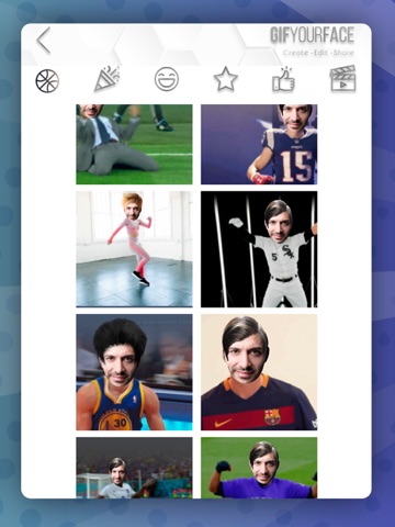 Gif Your Face - video editor iPad screenshot
