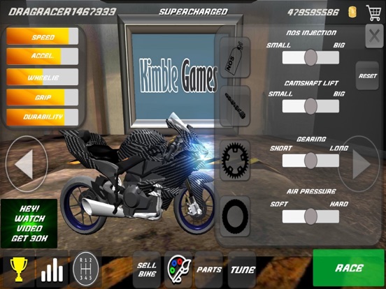 Screenshot #5 pour Wheelie Moto MX Course