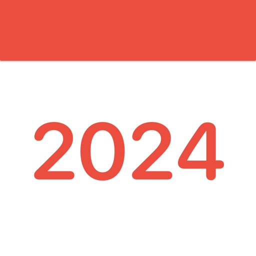 Red Calendar 2024