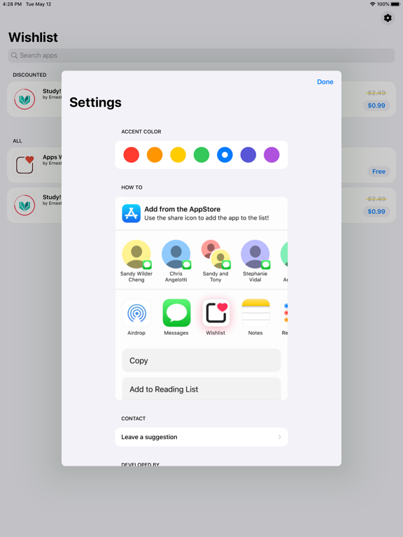 App screenshot
