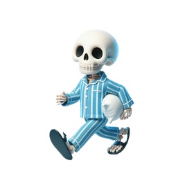 Skeleton Pyjama Stickers