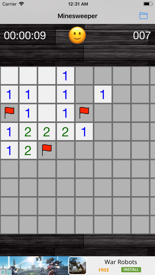 #1. Minesweeper - Classic Windows (iOS) By: SikYi Chan