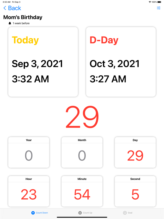 Screenshot #5 pour Day Counter : Count Down & Up